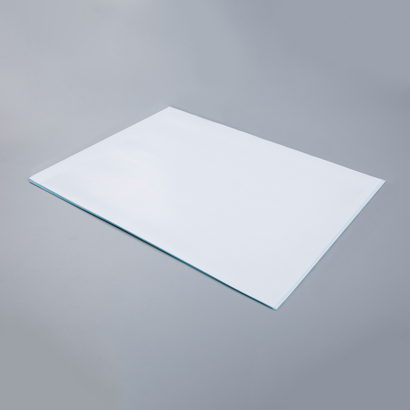 Papel semibrillante con revestimiento glassine azul